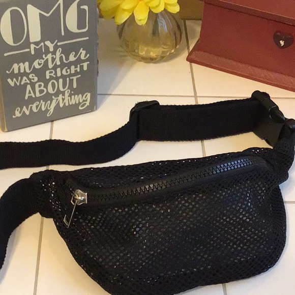 Forever 21 Handbags - ‘Forever 21’ Black Mesh Fannypack/Sling Bag (#4)